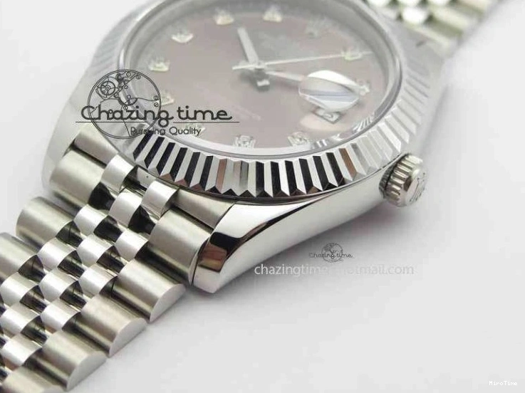 MiroTime 0326 DateJust II 41mm BP Maker Best Edition Gray Diamonds Dial On New Version Jubilee Bracelet A Breathable 3626